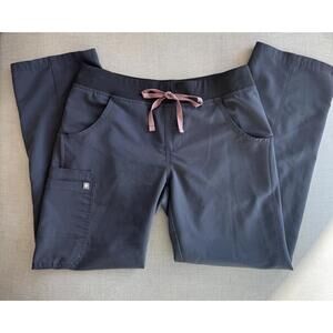 FIGS Kade Cargo Scrub Pants Charcoal Size Small Petite